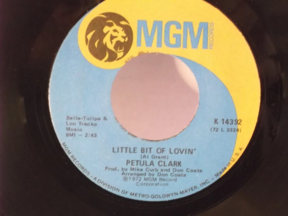 Petula Clark,MGM, "My Guy",US,7" 45,1972  Northern Soul/Motown classic,Mint Foto 2 de 2