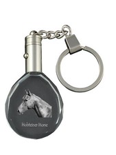 Holsteiner Horse - Pendant With A Picture Of A Horse, Crystal Key Ring In A Gift