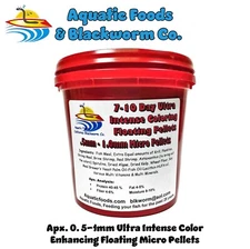 .5mm-1mm Ultra-Intense Color Enhancing Floating Pellets Discus Cichlids All Fish
