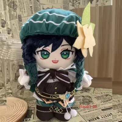 Genshin Impact Venti 20cm Plush Doll Dress up Clothes Stuffed Toy Anime Gift