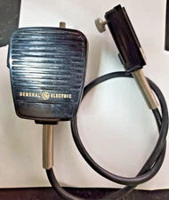 VINTAGE USA  “GENERAL ELECTRIC” HAND MICROPHONE 19D424867G POLICE/ FIREMAN/ETC
