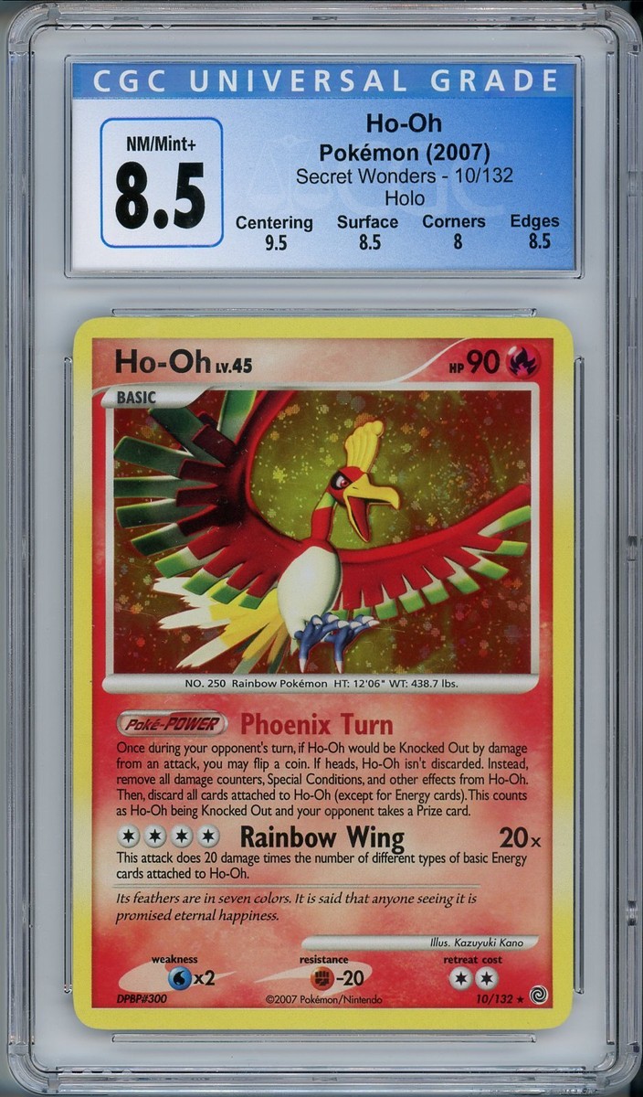 Ho-Oh LV.45 10/132【英語版】 Pokemon Ho-Oh 10/132 Holo Rare Secret