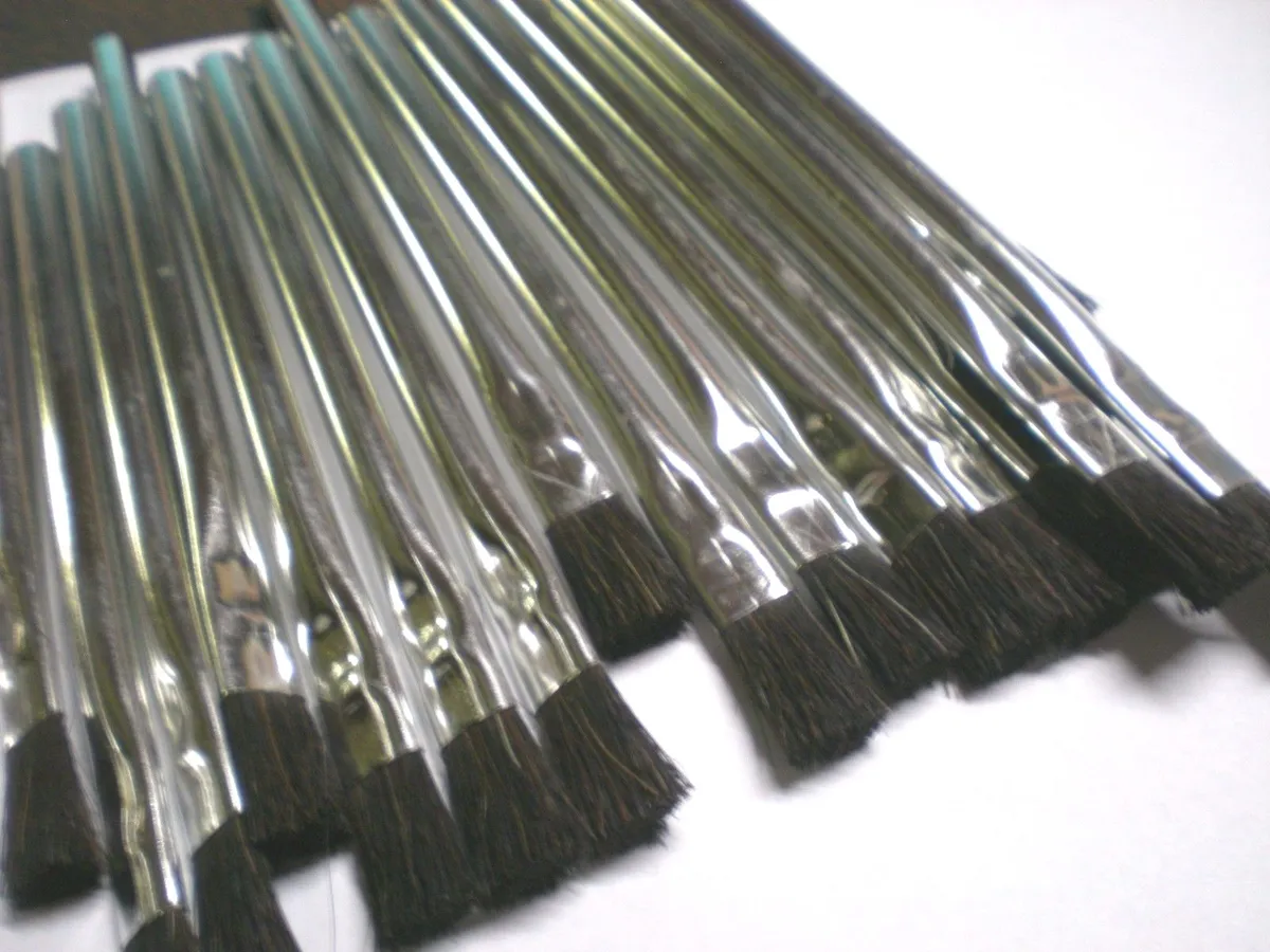 3 DOZEN Tin Handle Acid/Paste Glue Brush for Wood Glue Application