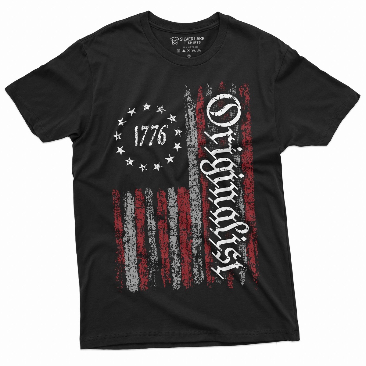 Men's USA Patriotic shirt 1776 Originalist T-shirt constitution 4th of July  tee