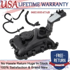 Oil Separator PCV Valve Vent Trim w/Hose Tube For Audi Q7 A6 A7 A8 Q5 S4 3.0TFIS