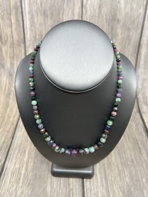 Jay King MultiColor Sapphire and Emerald Bead Necklace