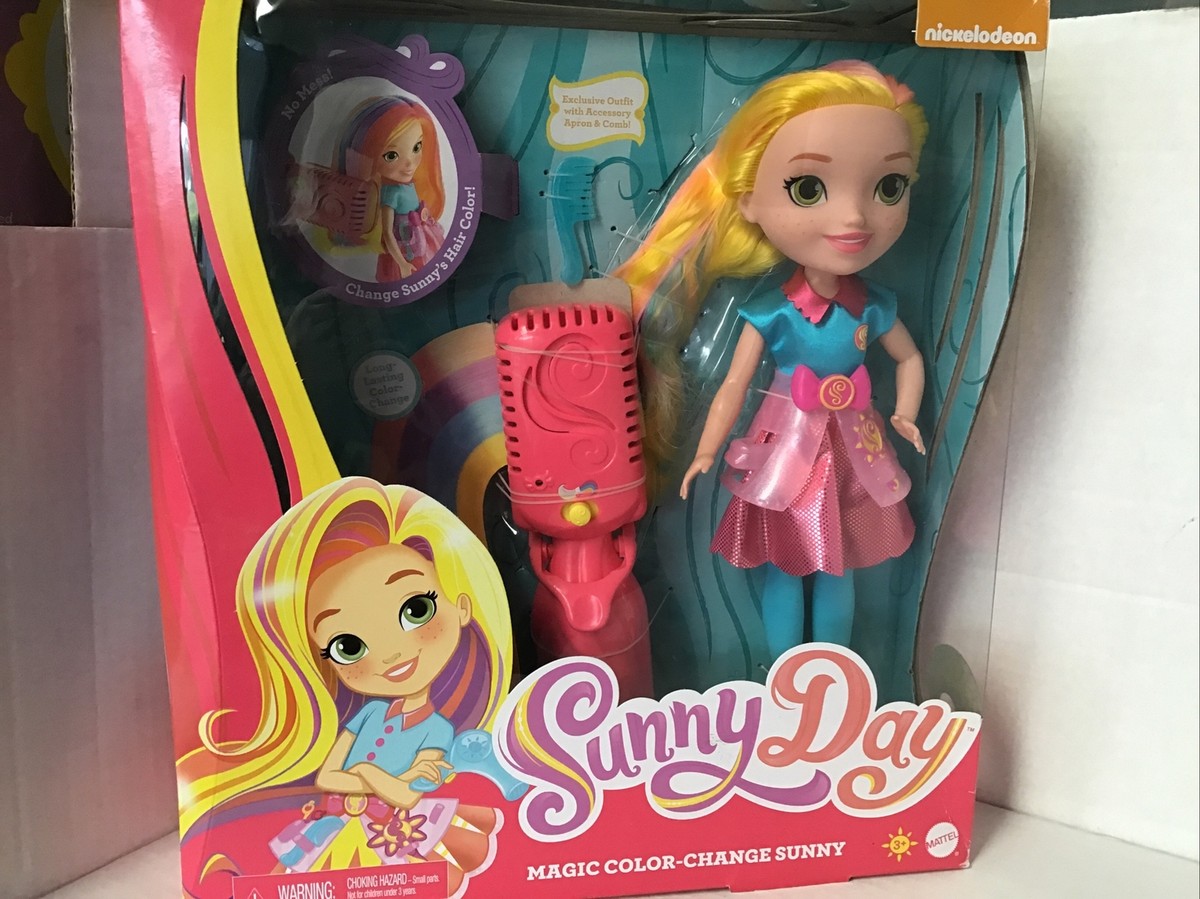 Nickelodeon Sunny Day Magic Hair Color-Change SUNNY 11” DOLL Ages