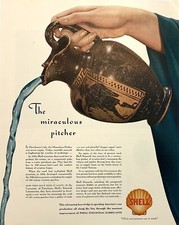 Magazine Print Ad Vintage 1942 Shell Oil WWII Oil Is Ammunition Use It Wisely