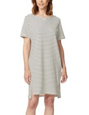 BUFFALO BY DAVID BITTON BLACK STRIPED T SHIRT DRESS  SIZE 2X NWT