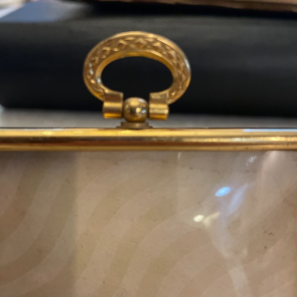 Vintage Goldtone Small Picture Frame w/Hanger Pretty eBay