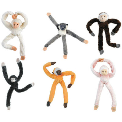 2x Magnet Mates Monkey 23cm Soft Fun Stuffed Animal Plush 3y+