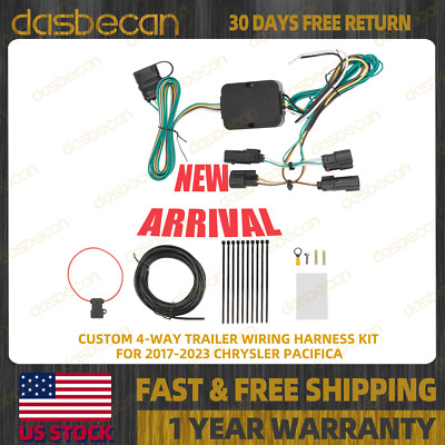 Custom Trailer Hitch Wiring Harness Kit for Chrysler Pacifica 2017- 2023 56322