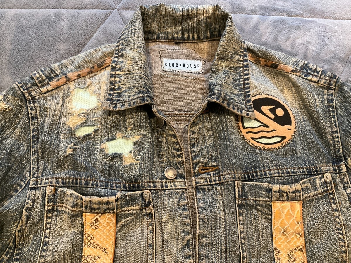Amazing Upcycled Patchwork Jacket HT & CO Raw Denim Clothing