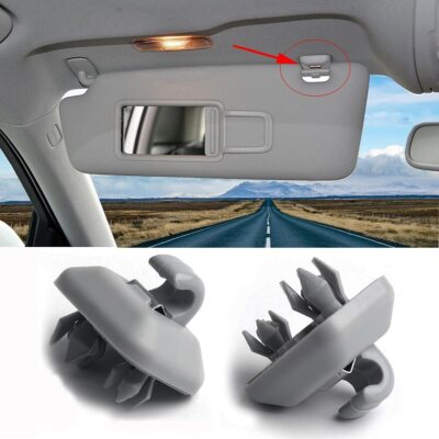 2-Pack Interior Sun Visor Hook Clip Bracket for A1 A3 A4 A5 Q3 Q5 OEM(8E0 857 56