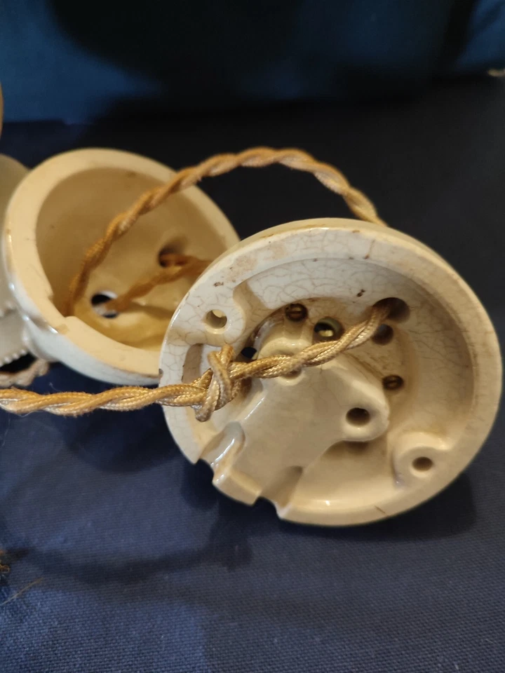 ANCIEN MONTE ET BAISSE  PORCELAINE CREME  XIX ème NAPOLEON III - Photo 4/4