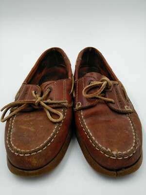 Mens GH Bass James 9.5 Brown Leather Oxford Laces Loafers  display picture 1