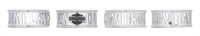 Hdr0326 - Harley-davidson® Mens .925 Silver H-d Cutout Band Ring By Mod Jewelry Hdr0326 - Harley-davidson® Mens .925 Silver H-d Cutout Band Ring By Mod Jewelry