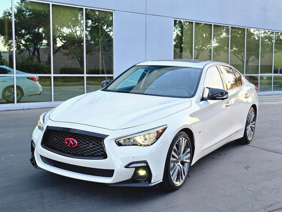 FOR 2014-2024 INFINITI Q50 COLOR CHANGING RGB LED GRILL EMBLEM Gloss Black. - Image 3 of 4