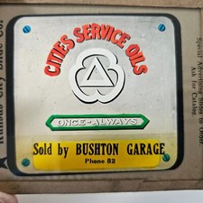 1920's Silent Movie Advertising Glass Slide Cities Service Oils