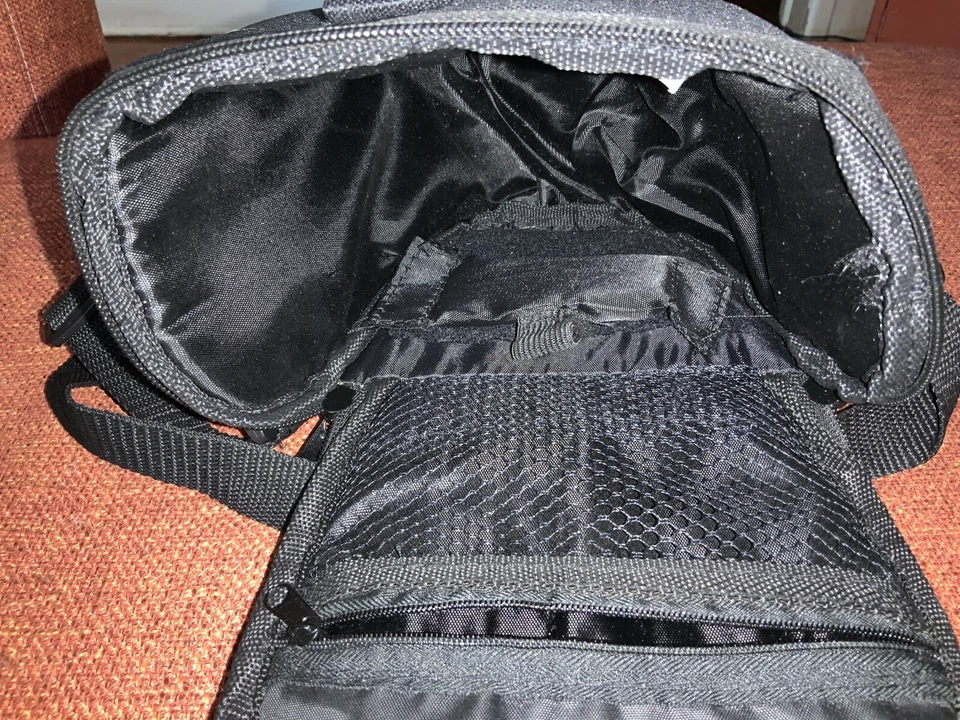 BOLSA VIDEOCÁMARA CÁMARA CÁMARA LONA ACOLCHADA VINTAGE ZEIKOS 3 BOLSILLOS Y CORREA AJUSTABLE Foto 4 de 4