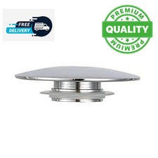 66mm Silver Chrome Basin/Waste Pop-Up Sink Plug/Cap Click/Clack Push/Button NEW