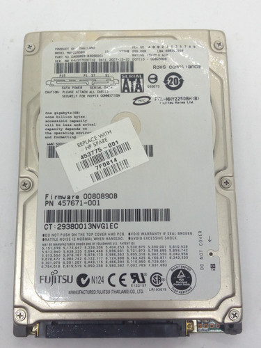 FUJITSU ***MHY2250BH*** 250 GB SATA HDD Notebook 2,5 ZOLL #NFP1822