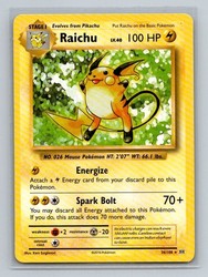 Raichu 36/108 XY Evolutions Rare Non-Holo