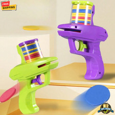 Foam Disc Launcher Handheld Flying Shooter Toy for Indoor  Outdoor Play