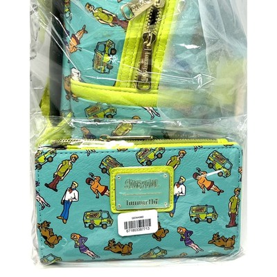 Loungefly Scooby Doo All Over Print Mini Backpack & Wallet  display picture 2