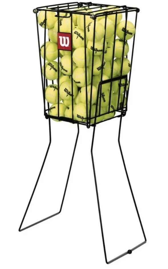 Bola de tênis Wilson Pick Up Hopper cesta de treinamento portátil comporta 75 bolas - Imagem 2 de 3