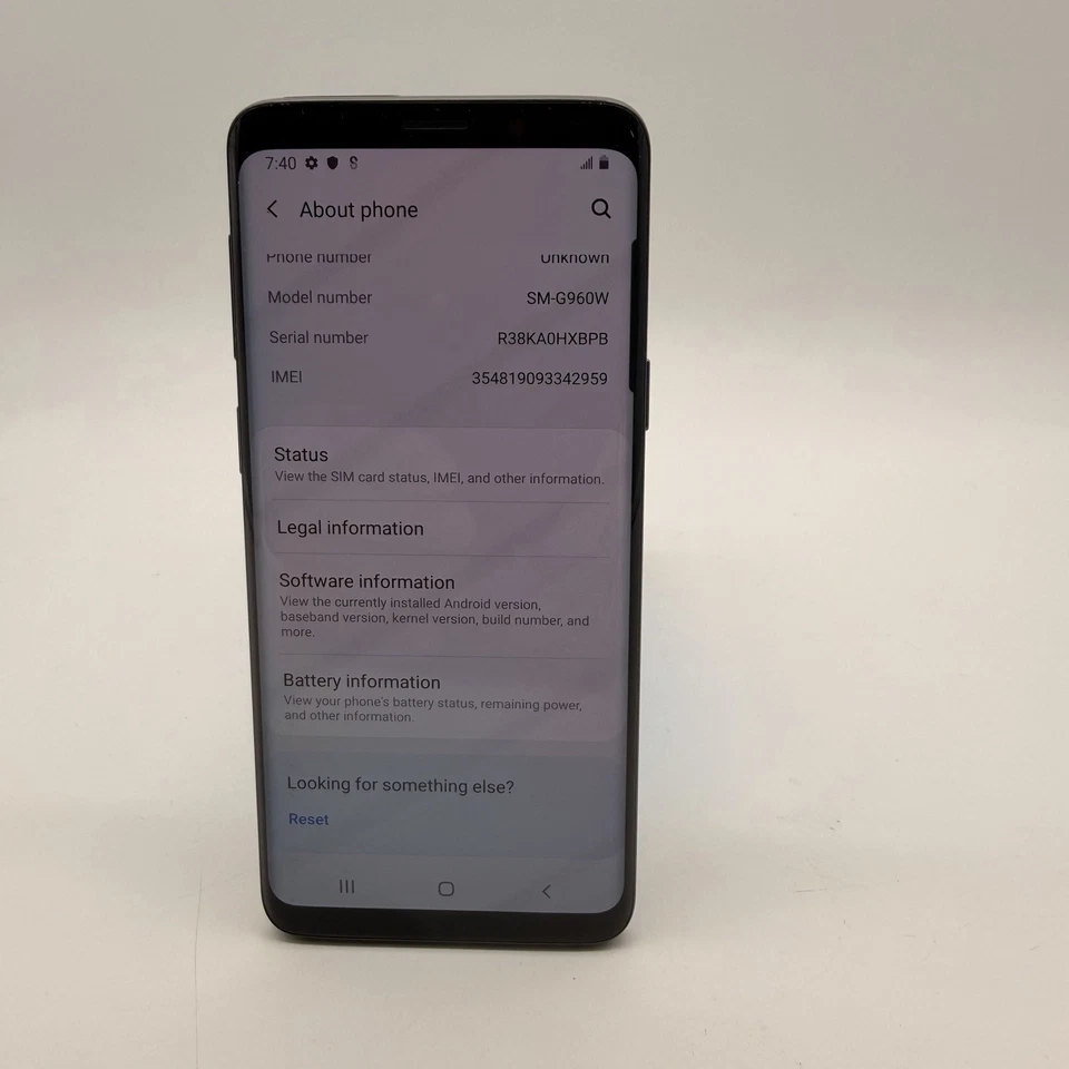 Samsung Galaxy S9 SM-G960W Gray – Works Great – Scratches on Back - Image 2 of 4