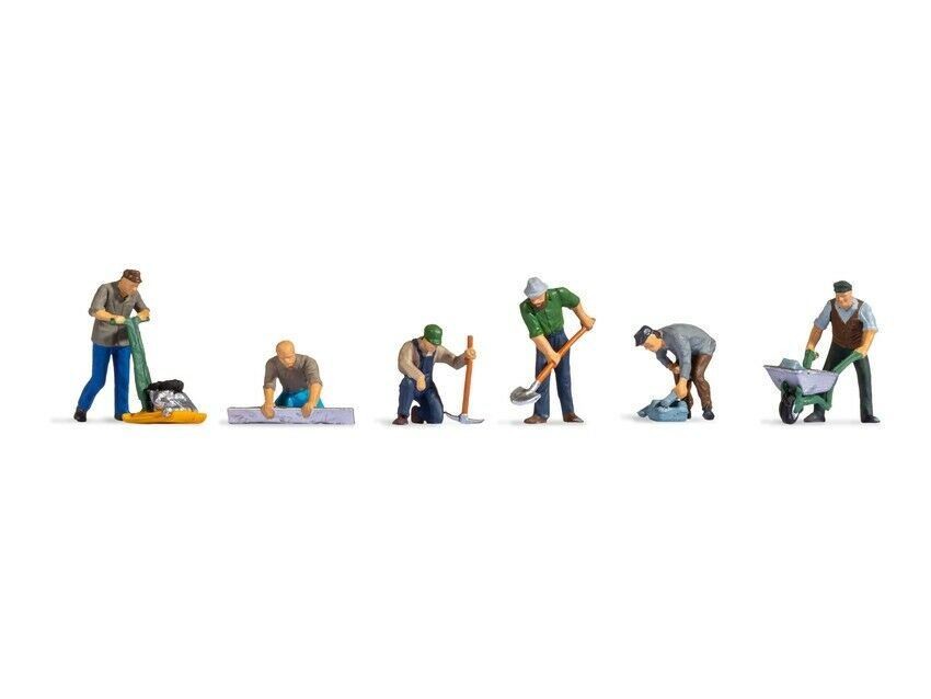 Road Workers (6) HO Gauge figures Noch 15112
