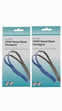 NuvoMed CPAP Nasal Mask Headgear, Nylon  Spandex 2-Pack Lot