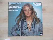 Bonnie Tyler Autograph Signed LP Cover "The Hits OF Bonnie Tyler" Vinyl