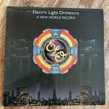 ELECTRIC LIGHT ORCHESTRA - A NEW WORLD RECORD  EX/EX+ VINYL LP / LYRIC INNER
