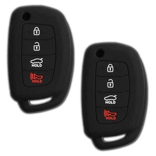 2 Key Fob Remote Skin Shell Case Cover for Hyundai TQ8-RKE-3F04