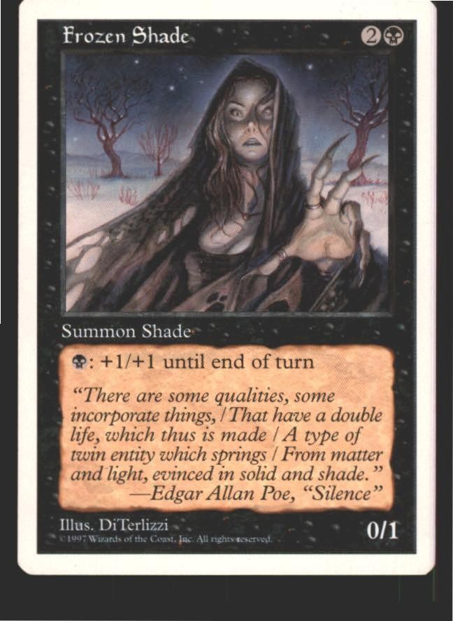 Frozen Shade Common Fifth Edition Magic: The Gathering Lightly Played