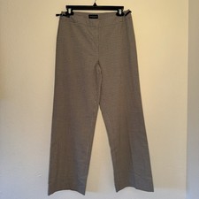 Ann Taylor Loft Petites 8P Houndstooth Gingham Dress Pants Slacks