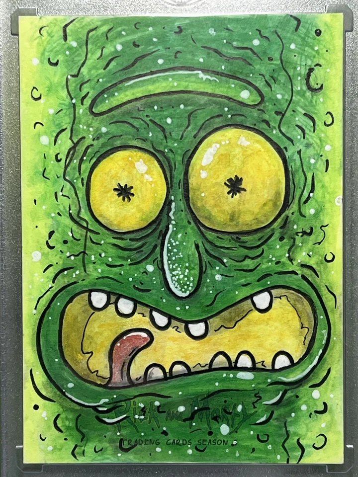 Rick & Morty Cryptozoic Season 3 Sketch Card Anthony Sciscioli 1/1 Puzzle Piece? - Image 2 of 4
