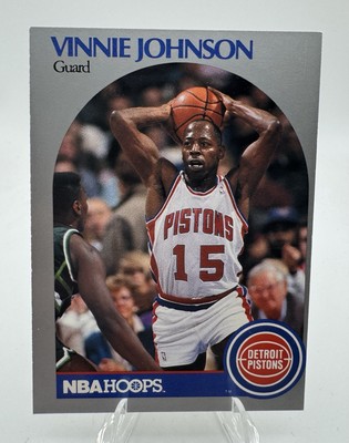 1990-91 NBA Hoops #107 Vinnie Johnson Detroit Pistons