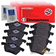 ZIMMERMANN BREMSBELÄGE BELÄGE SATZ VORNE HINTEN FÜR VOLVO V50 BJ 04-12