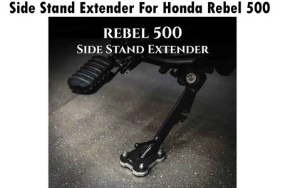 SIDE STAND EXTENDER BLACK FIT FOR HONDA REBEL 500