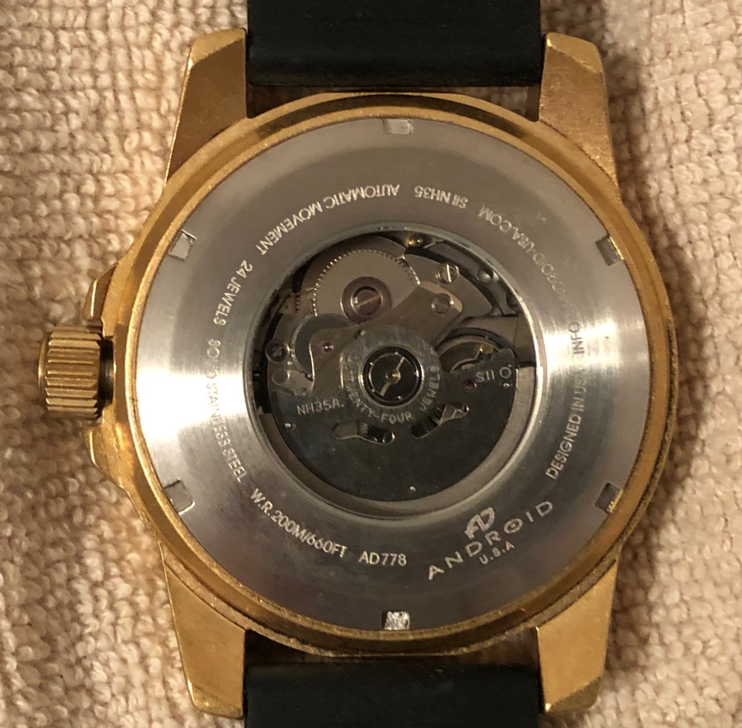 Men's Android Automatic Time Machine Watch -  Spi… - image 4