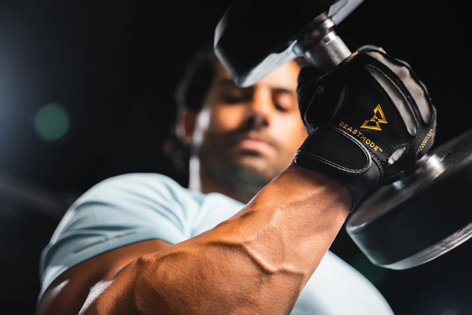 Guantes de fitness para hombre Beastmode dedo completo (2X-grandes) Foto 4 de 4