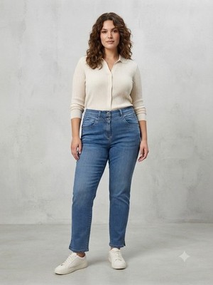 Super Dynamic Raphaela by Brax 44 Jeans Lyocell Denim Blau Jeans Hose