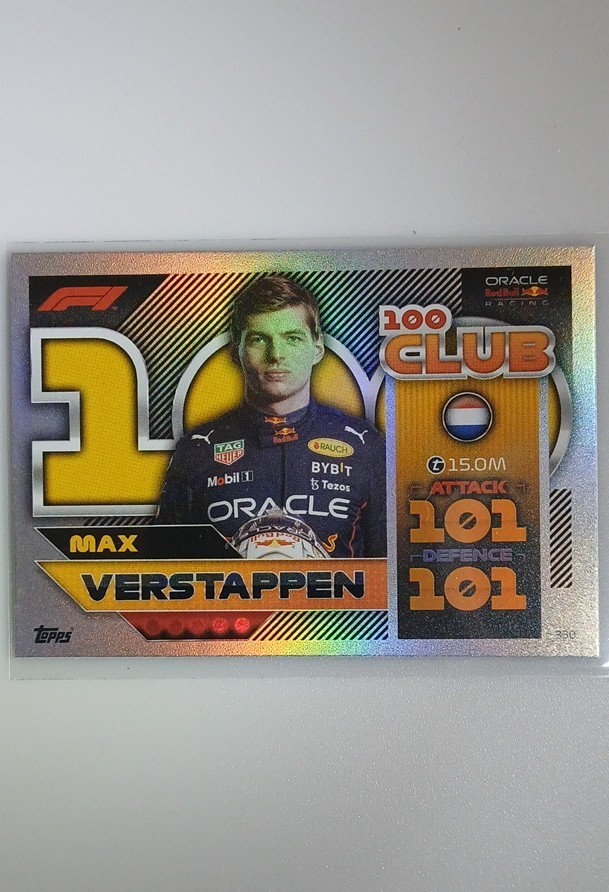 2022 Topps F1 Turbo Attax - 100 Club Max Verstappen #330