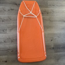Vintage Orange Ziffco Ziffy Super Whomper Sled Orange Plastic Toboggan HTF VGUC