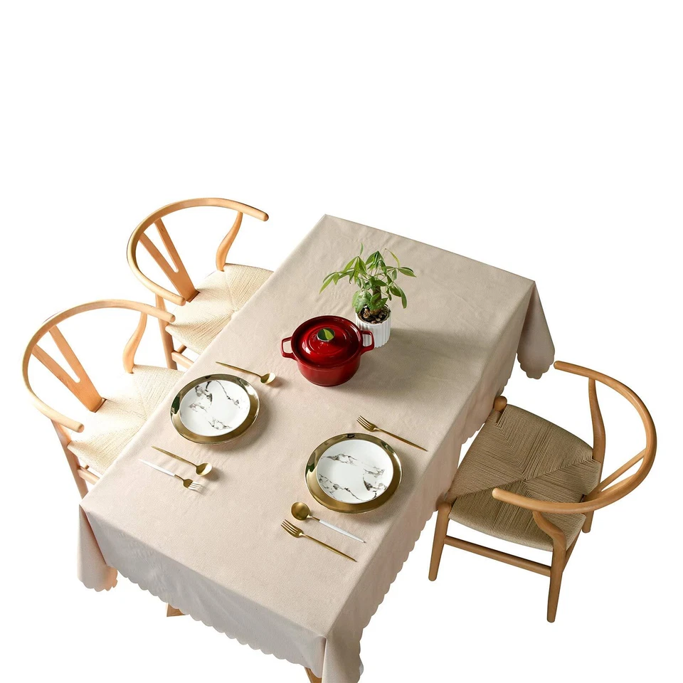 Wasserabweisende Tischdecke Rechteck PVC zum Esszimmer Küche Geburtstag Party... - Image 3 of 4