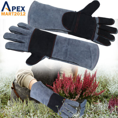 Gardening Gloves Rose Pruning Cactus Puncture Thorn Proof Leather Work  Protector | eBay