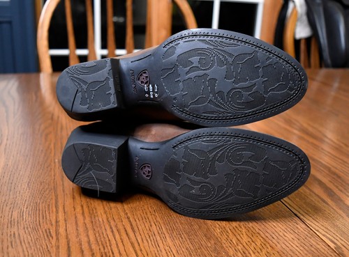 Stivali western Ariat NUOVI Heritage punta R marrone 5,5 $159,95 cowboy cowgirl - Foto 5 di 6